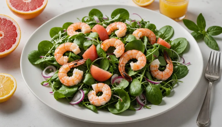 salade pamplemousse crevettes