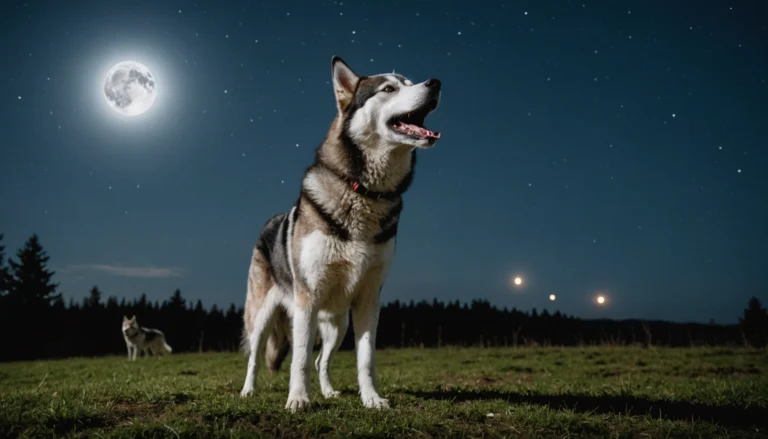 chien qui hurle comme un loup