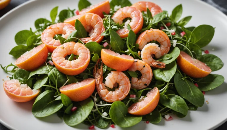salade pamplemousse crevettes