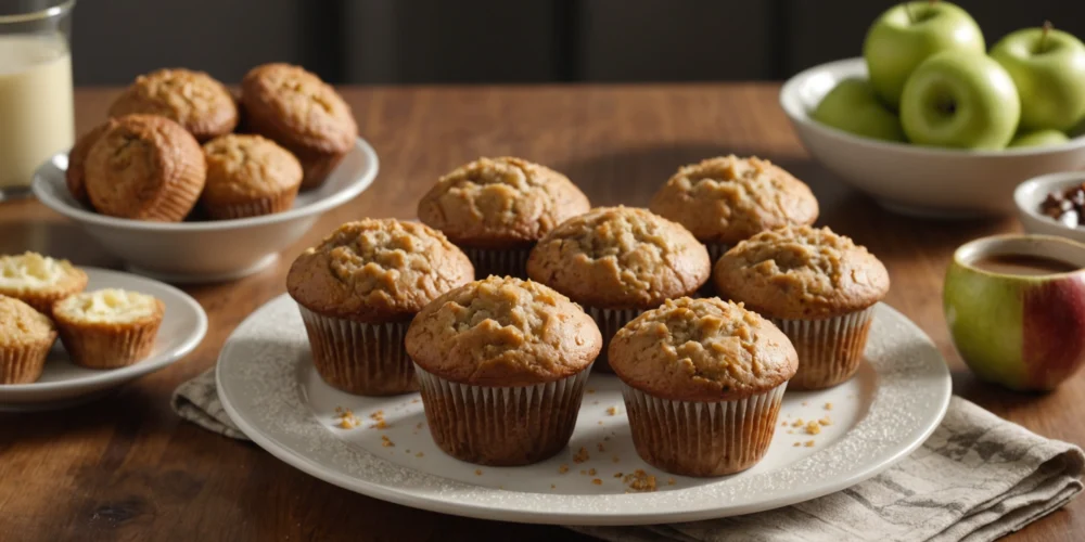 muffin compote de pomme healthy